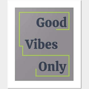 good vibes only logo Posters and Art